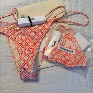 TRIANGL Pink Floral Tile Print Bikini Set